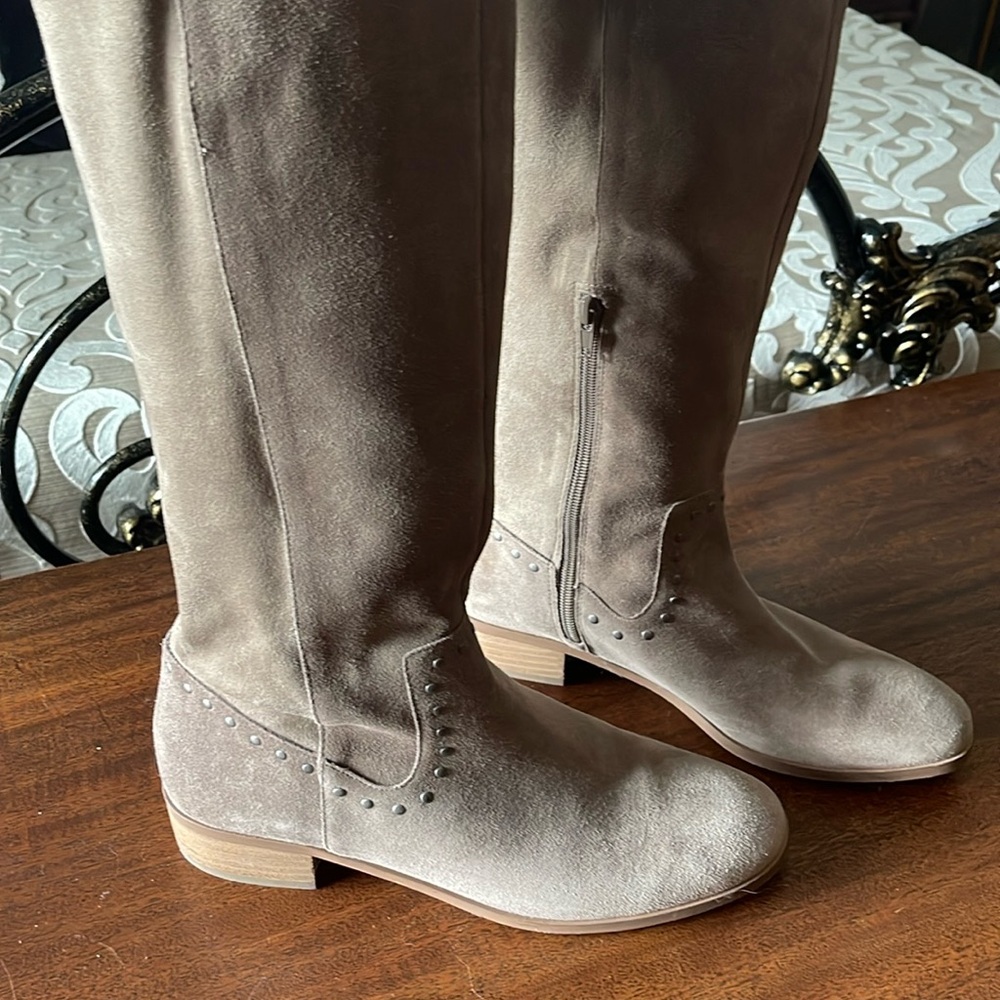 Nordstrom  suede taupe tall boots